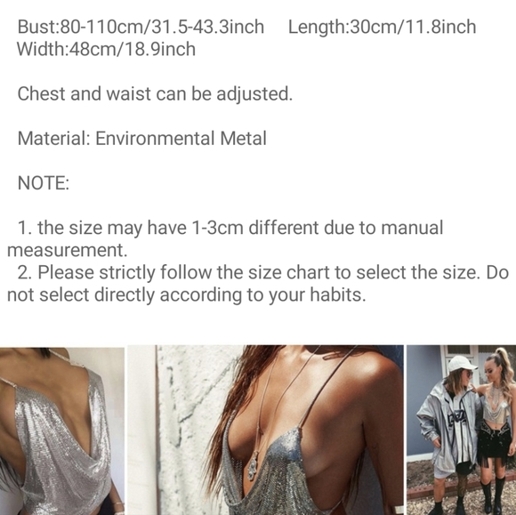 NWt Sexy Rhinestone Summer Party Crop Top S: Small-Medium - Picture 11 of 11